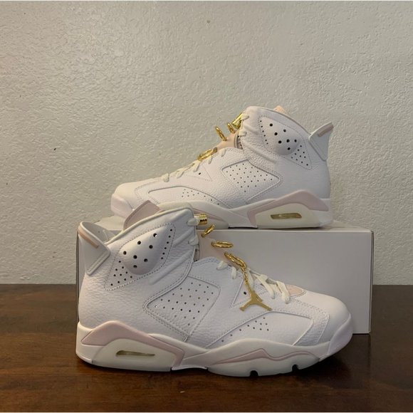 Jordan Shoes - Nike Wmns Air Jordan 6 Retro 'Gold Hoops' DH9696-100 Women's Size 11